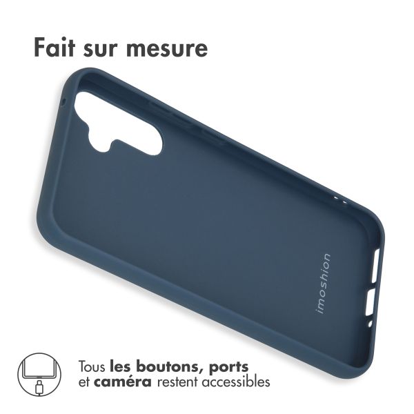 imoshion Coque Couleur Samsung Galaxy A34 (5G) - Bleu foncé