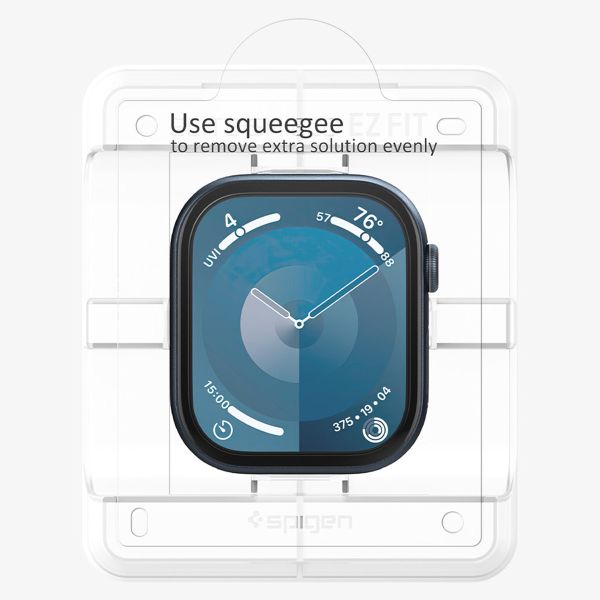 Spigen Protection d'écran EliteShield EZ Fit avec applicateur Apple Watch Series 10 / 11 - 46 mm - Transparent