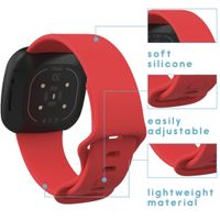 imoshion Bracelet silicone Fitbit Versa 4 / 3 / Sense (2) - Rouge