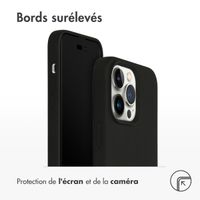 Accezz Coque Liquid Silicone iPhone 14 Pro Max - Noir