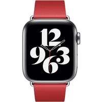 Apple Leather Band Modern Buckle Apple Watch Series 1 á 9 / SE (38/40/41 mm) | Series 10 (42 mm) - Taille M - Scarlet Red