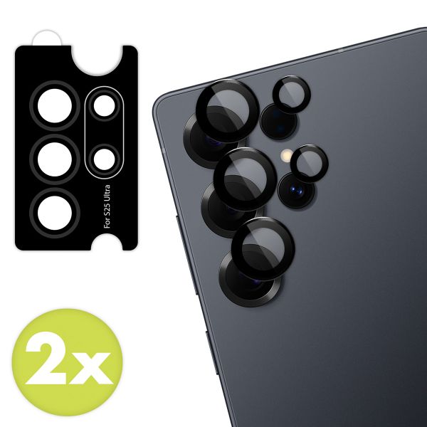 imoshion Lot de 2 protections d'objectif de caméra Samsung Galaxy S25 Ultra - Titanium Black