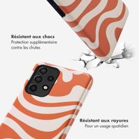 Selencia Coque arrière Vivid Tough Samsung Galaxy A52(s) (5G/4G) - Dream Swirl Orange