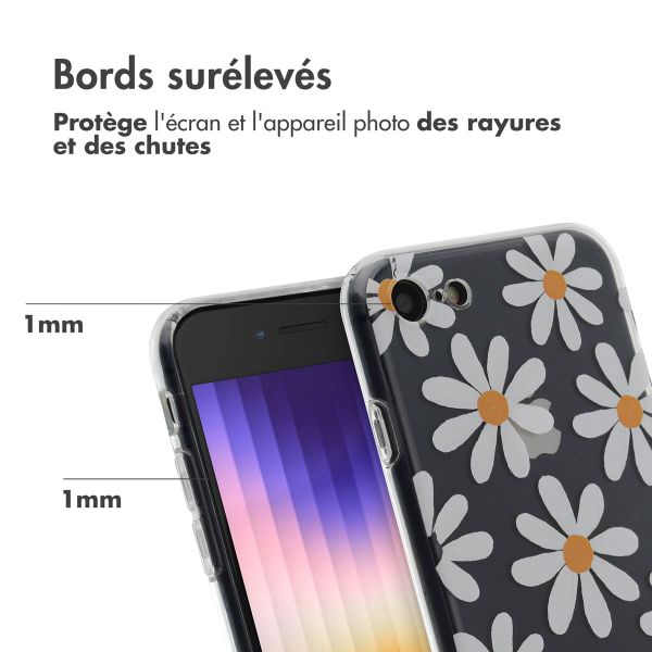 imoshion Coque Design Apple iPhone SE (2022 / 2020) / 8 / 7 - Daisy Flower