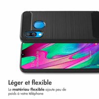 imoshion Coque Brushed Samsung Galaxy A40 - Noir