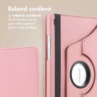 imoshion Coque tablette rotatif à 360° Samsung Galaxy Tab A9 8.7 pouces - Rose