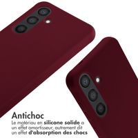 imoshion Coque en silicone avec cordon Samsung Galaxy S24 - Rouge foncé