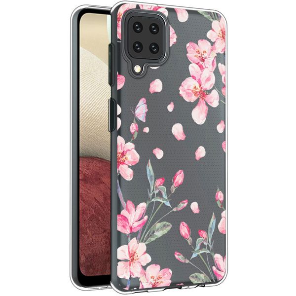 imoshion Coque Design Samsung Galaxy A12 - Fleur - Rose