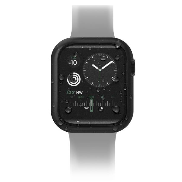 Uniq Nautic Coque Apple Watch avec protection d'écran en Verre Trempé Étanche Apple Watch 7-9 / SE - 45 mm - Midnight Black