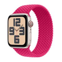 Apple Bracelet Solo tressé Apple Watch Series 1 - 9 / SE (38/40/41 mm) | Series 10 / 11 (42 mm) - Taille 1 - Raspberry