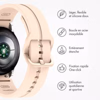 imoshion Bracelet en silicone Samsung Galaxy Watch 7 (40 & 44mm) / Watch 6 (Classic) / 5 40mm & 44mm / 5 Pro / Watch 4 (Classic) / Watch FE - Rose