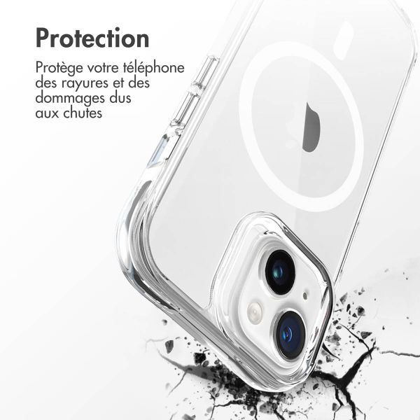 imoshion Coque Rugged Air MagSafe Apple iPhone 15 Plus - Transparent