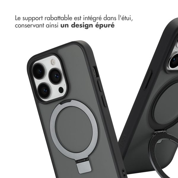 Accezz Coque Ring Stand avec MagSafe Apple iPhone 14 Pro - Noir
