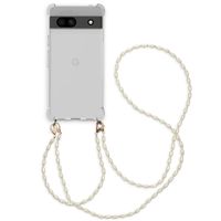 imoshion Coque avec dragonne + bracelet - Perles Google Pixel 7a - Transparent