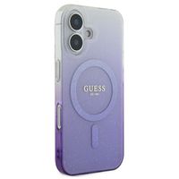 Guess Coque MagSafe IML Glitter Gradient Apple iPhone 16 - Purple