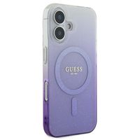 Guess Coque MagSafe IML Glitter Gradient iPhone 16 - Purple