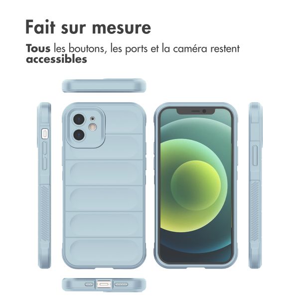 imoshion Coque arrière EasyGrip iPhone 12 - Bleu clair