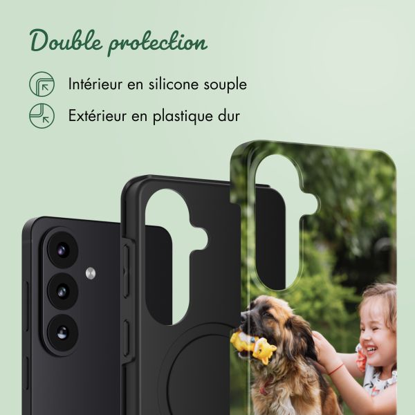Concevez votre propre coque Tough avec MagSafe Samsung Galaxy S26 Plus - Blanc
