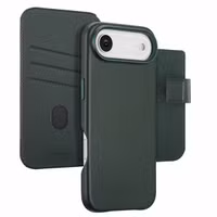Accezz Étui de télephone portefeuille en cuir 2-en-1 avec MagSafe Apple iPhone Air - Cedar Green