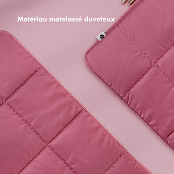 Selencia Pochette ordinateur Puffy 15-16 pouces - Magenta Fire