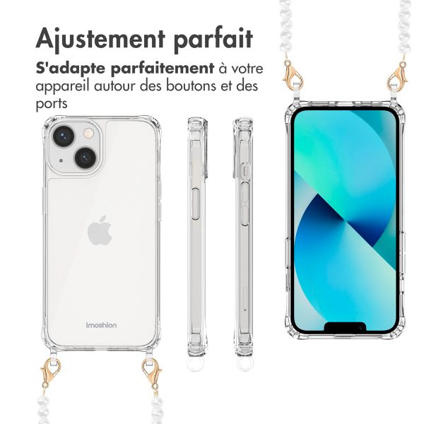 imoshion Coque avec cordons de téléphone Apple iPhone 13 - Perles