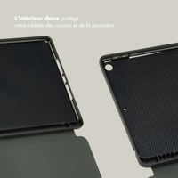 Selencia Coque tablette Vivid Apple iPad 9 (2021) 10.2 pouces / iPad 8 (2020) 10.2 pouces / iPad 7 (2019) 10.2 pouces - Desert Waves Beige