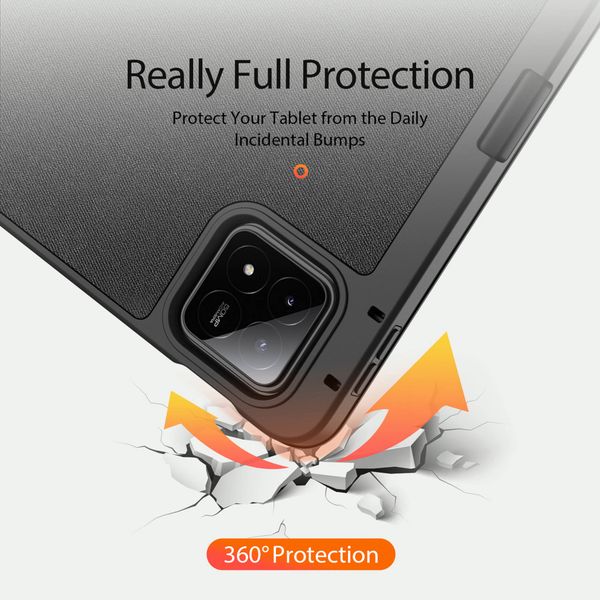 Dux Ducis Coque tablette Domo Xiaomi Pad 6S Pro 12.4 - Noir