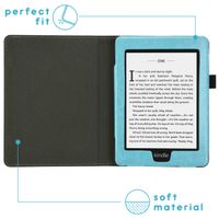 imoshion Étui de liseuse en cuir végan Kindle Paperwhite 4 - Bleu