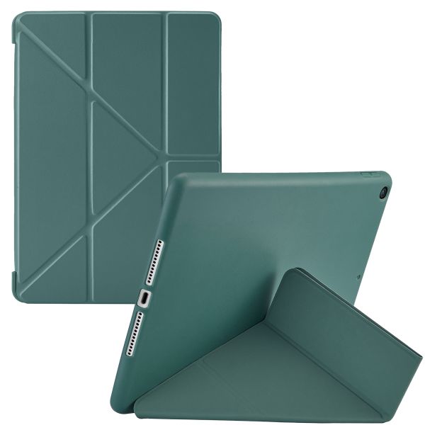 imoshion Coque tablette Origami iPad 9 (2021) 10.2 pouces / iPad 8 (2020) 10.2 pouces / iPad 7 (2019) 10.2 pouces - Vert foncé