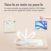 imoshion Coque tablette kidsproof Rugged Apple iPad Air 11 pouces (2025) M3 / (2024) M2 - Rose clair