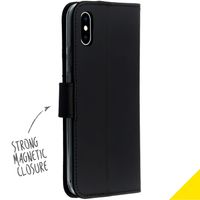 Accezz Étui de télephone Wallet Apple iPhone X / Xs - Noir