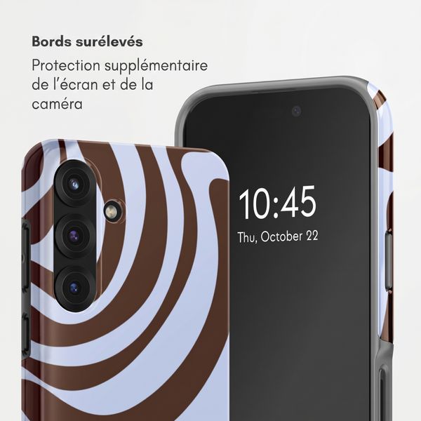 Selencia Coque arrière Vivid Samsung Galaxy S25 - Dream Swirl Chocolate