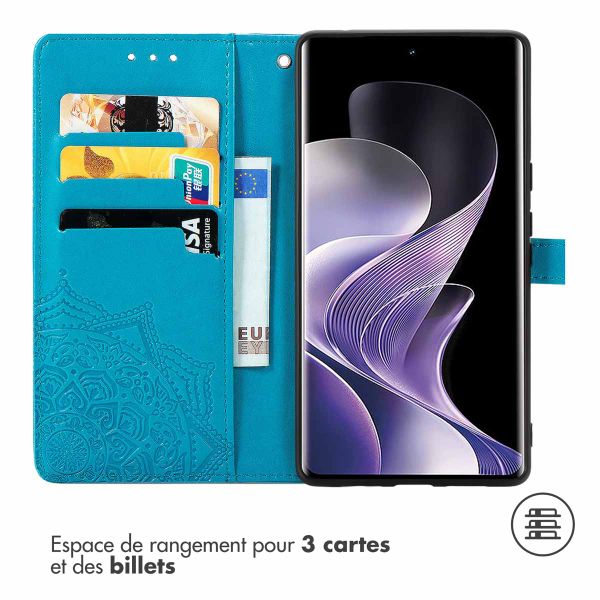 imoshion Etui de télephone Mandala Xiaomi Redmi Note 14 Pro (4G) - Turquoise