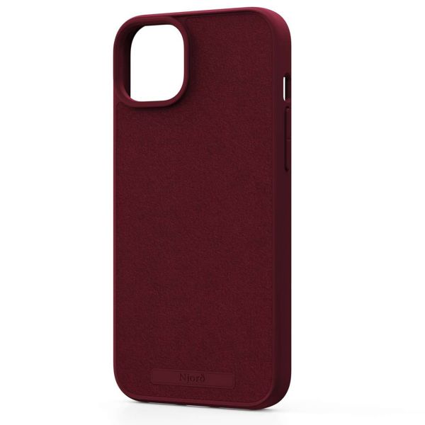 Njorð Collections Coque daim Comfort+ MagSafe iPhone 15 Plus - Red