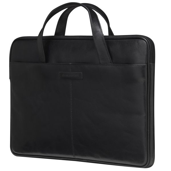 dbramante1928 Sac ordinateur 16 pouces Silkeborg - Cuir véritable - Black