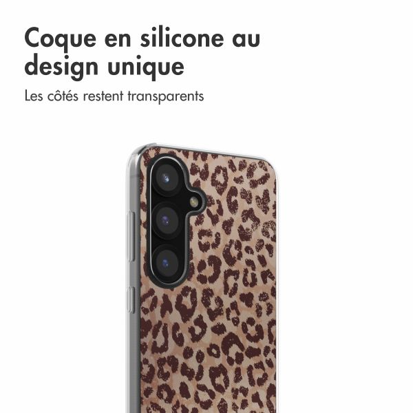 imoshion Coque design pour Samsung Galaxy S25 - Leopard Mood