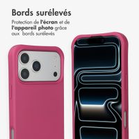 imoshion Coque arrière Color avec cordon amovible et MagSafe Apple iPhone 17 Pro - Raspberry