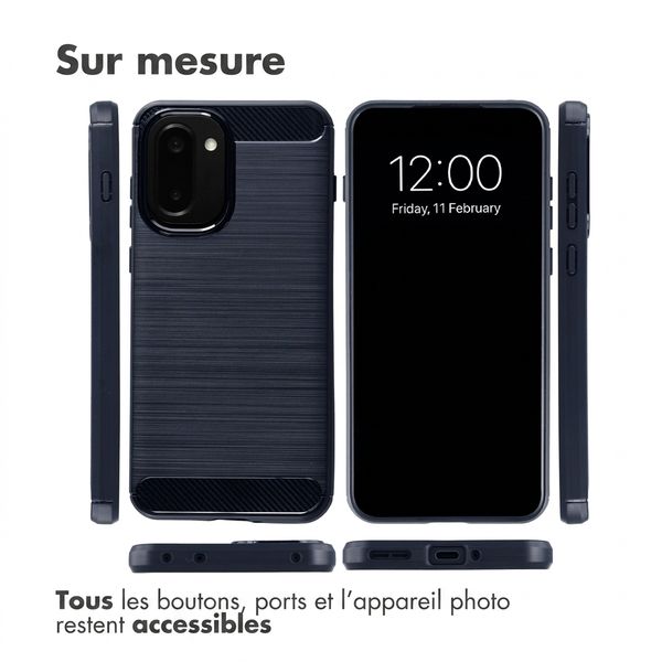 imoshion Coque Brushed OnePlus 15R - Bleu