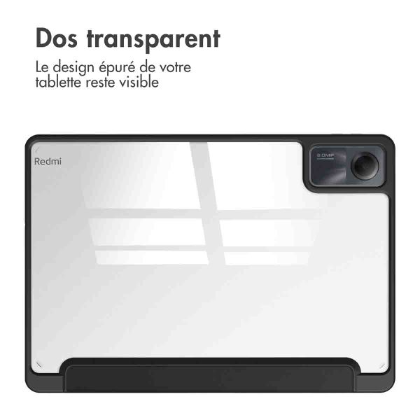 imoshion Coque tablette rigide Trifold Xiaomi Redmi Pad SE - Noir