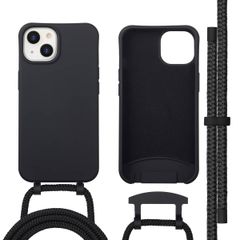 imoshion Coque arrière Color avec cordon amovible et MagSafe Apple iPhone 14 - Noir