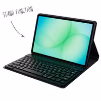 Accezz Étui de tablette Bluetooth Clavier Samsung Galaxy Tab A11 Plus - QWERTY / NL - Noir