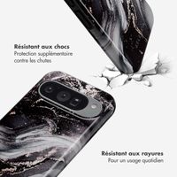 Selencia Coque arrière Vivid Google Pixel 10 / 10 Pro - Chic Marble Black