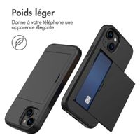 imoshion Coque arrière avec porte-cartes Apple iPhone 15 - Noir