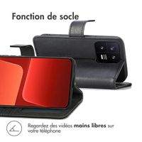 imoshion Étui de téléphone portefeuille Luxe Xiaomi 13 - Noir