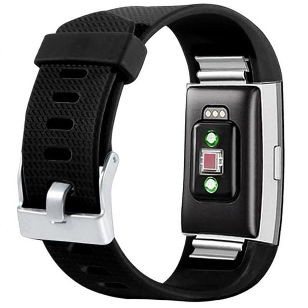 imoshion Bracelet silicone le Fitbit Charge 2 - Noir