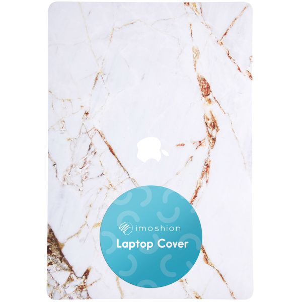 imoshion Coque Design Laptop MacBook Pro 14 pouces (2021 / 2023 M3 chip / 2024 M4 chip) - A2442 / A2779 / A2918 / A3112 / A3185 / A3401 - White Marble