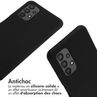 imoshion ﻿Coque en silicone avec cordon Samsung Galaxy A13 (4G) - Noir