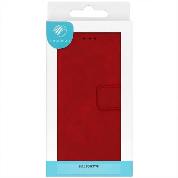 imoshion Étui de télephone portefeuille de luxe Apple iPhone SE (2022 / 2020) / 8 / 7 / 6(s) - Rouge