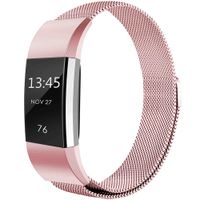 imoshion Bracelet magnétique milanais Fitbit Charge 2 - Taille M - Rose