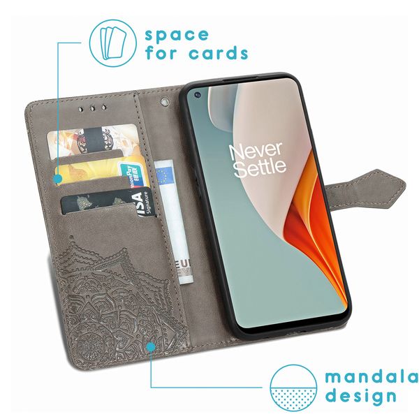 imoshion Etui de téléphone portefeuille Mandala OnePlus Nord N100